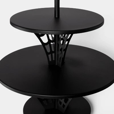 16" Web Metal Halloween Two-Tier Stand Tray - Hyde & EEK! Boutique™ 2 16" Web Metal Halloween Two-Tier Stand Tray - Hyde & EEK! Boutique™ - Image 2