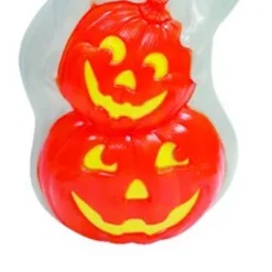 Union Products 56480 60-Watt Light Up Ghost & Pumpkin Halloween Outdoor Garden Statue Decoration Made From Blow-Molded Plastic, White/Orange (2 Pack) -Halloween Home Decoration GUEST 0dc196d1 035e 46ed 9323 8d1e77236c5d 1