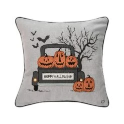 C&F Home 18" X 18" Spooky Time Embellished Throw Halloween Pillow With Light-Up LED -Halloween Home Decoration GUEST 0f4c7a6c fc7b 44aa 9aec 1fc4270a241d