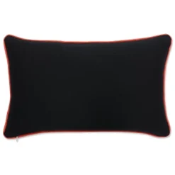 11.5"x18.5" Indoor Halloween Boo Friends Black Rectangular Throw Pillow - Pillow Perfect