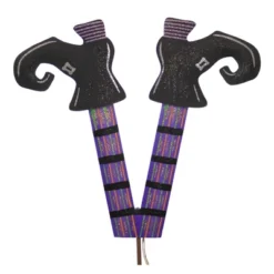 Halloween Witch Legs Multi-Color Set/3 - Three Garden Stakes 28.75 Inches - Boots Glitter - F22079 - Metal - Multicolored -Halloween Home Decoration GUEST 13bf8fef 62aa 4b3c b8fe fa10782f8905