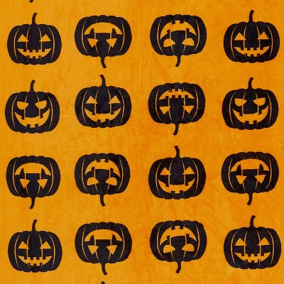 50"x70" Oversized Jack Family Halloween Plush Throw Blanket Orange - VCNY Home 3 50"x70" Oversized Jack Family Halloween Plush Throw Blanket Orange - VCNY Home - Image 3