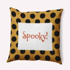 16"x16" Halloween 'Spooky' Dots Square Throw Pillow - E By Design 17 16"x16" Halloween 'Spooky' Dots Square Throw Pillow - E By Design -Halloween Home Decoration GUEST 2d8a4df6 ec70 4a39 aa8e 8529e20627e4