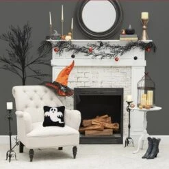 C&F Home 8" X 8" Spooky Ghost Hooked Petite Halloween Throw Pillow -Halloween Home Decoration GUEST 31eea538 b1cf 49fb b847 7409f14ed8d2