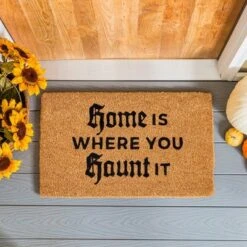 Evergreen 16 X 28 Halloween Greeting Coir Mat, Home Is Where You Haunt It For Indoor And Outdoor Decor -Halloween Home Decoration GUEST 34693d26 ddeb 421f 9d42 ea258026bbae