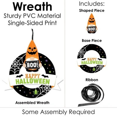 Big Dot Of Happiness Halloween Gnomes - Outdoor Spooky Fall Party Decor - Front Door Wreath 3 Big Dot Of Happiness Halloween Gnomes - Outdoor Spooky Fall Party Decor - Front Door Wreath - Image 3