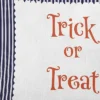 16"x16" Halloween Trick Or Treat Ticking Square Throw Pillow - E By Design