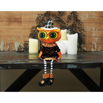 Gallerie II Owl Halloween Dangle Leg Shelf Sitter Figure Decor 3 Gallerie II Owl Halloween Dangle Leg Shelf Sitter Figure Decor - Image 3
