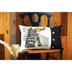 C&F Home 13" X 20" Haunted House Halloween Printed Throw Pillow -Halloween Home Decoration GUEST 49afd907 5fcc 4dd9 a48f f6e1f51376bd