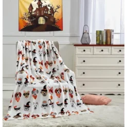 Super Spooky And Comfy Microplush Halloween Throws (50" X 60") -Halloween Home Decoration GUEST 4d57da79 2454 4719 97d6 0c2ec5cc4318