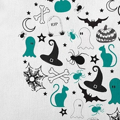 16"x16" Halloween Heart Square Throw Pillow - E By Design 1 16"x16" Halloween Heart Square Throw Pillow - E By Design