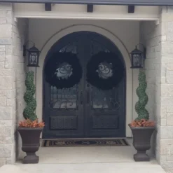 Northlight 36" Black Colorado Spruce Artificial Halloween Wreath - Unlit -Halloween Home Decoration GUEST 5600c736 a08a 4a04 aa8b 0fc468969751