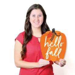 Big Dot Of Happiness Fall Pumpkin - Hanging Porch Halloween Or Thanksgiving Party Outdoor Decorations - Front Door Decor - 1 Piece Sign -Halloween Home Decoration GUEST 5e574a7b 3836 4f1a a975 5765075003db