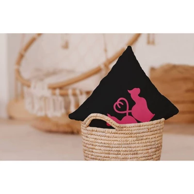 16"x16" Halloween Cats Square Throw Pillow - E By Design 2 16"x16" Halloween Cats Square Throw Pillow - E By Design - Image 2