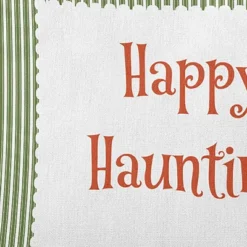 16"x16" Halloween 'Happy Haunting' Square Throw Pillow - E By Design