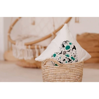 16"x16" Halloween Heart Square Throw Pillow - E By Design 2 16"x16" Halloween Heart Square Throw Pillow - E By Design - Image 2