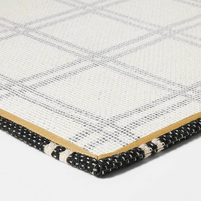 1'6"x2'6" Indoor/Outdoor Plaid Scatter Halloween Doormat Black/White - Hyde & EEK! Boutique™ 3 1'6"x2'6" Indoor/Outdoor Plaid Scatter Halloween Doormat Black/White - Hyde & EEK! Boutique™ - Image 3