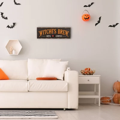 National Tree Company 24" Halloween "Witches Brew" Wood Wall Sign 1 National Tree Company 24" Halloween "Witches Brew" Wood Wall Sign
