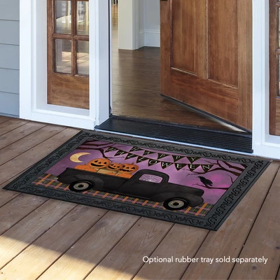 Briarwood Lane Halloween Truck Doormat Jack O'Lanterns Indoor / O 2 Briarwood Lane Halloween Truck Doormat Jack O'Lanterns Indoor / O - Image 2