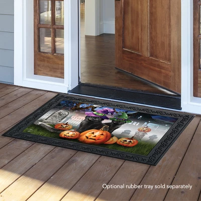 Briarwood Lane Spooky Kittens Halloween Doormat Jack O'Lanterns Cats Indoor / Outdoor 30" X 18" 2 Briarwood Lane Spooky Kittens Halloween Doormat Jack O'Lanterns Cats Indoor / Outdoor 30" X 18" - Image 2