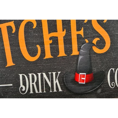 National Tree Company 24" Halloween "Witches Brew" Wood Wall Sign 2 National Tree Company 24" Halloween "Witches Brew" Wood Wall Sign - Image 2