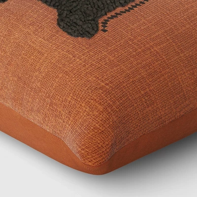 Oversize Boo Tufted Woven Cotton Lumbar Halloween Throw Pillow - Threshold™ 3 Oversize Boo Tufted Woven Cotton Lumbar Halloween Throw Pillow - Threshold™ - Image 3