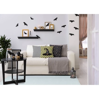 16"x16" Halloween Witch Way To The Candy Square Throw Pillow - E By Design 3 16"x16" Halloween Witch Way To The Candy Square Throw Pillow - E By Design - Image 3