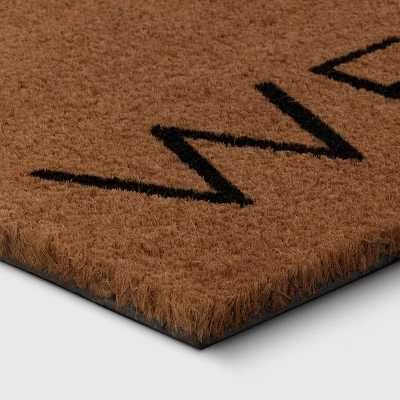 1'6"x2'6" 'Welcome' Pumpkin Coir Halloween Doormat Natural - Hyde & EEK! Boutique™ 2 1'6"x2'6" 'Welcome' Pumpkin Coir Halloween Doormat Natural - Hyde & EEK! Boutique™ - Image 2