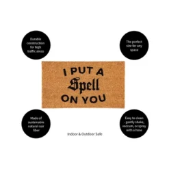 Evergreen 16 X 28 Halloween Greeting Coir Mat, I Put A Spell On You For Indoor And Outdoor Decor -Halloween Home Decoration GUEST 783ffdcc 91d2 452e a0e3 5aa7d6b74e6e