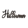 Transpac Wood 17.99 In. Black Halloween Die Cut Halloween Cursive Decor