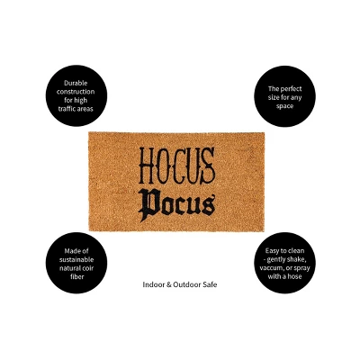 Evergreen 16 X 28 Halloween Greeting Coir Mat, Hocus Pocus For Indoor And Outdoor Decor 8 Evergreen 16 X 28 Halloween Greeting Coir Mat, Hocus Pocus For Indoor And Outdoor Decor - Image 8