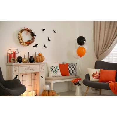 16"x16" Halloween Heart Square Throw Pillow - E By Design 4 16"x16" Halloween Heart Square Throw Pillow - E By Design - Image 4