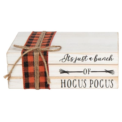 Transpac Wood 8.5 In. Multicolored Halloween Book Stack 1 Transpac Wood 8.5 In. Multicolored Halloween Book Stack