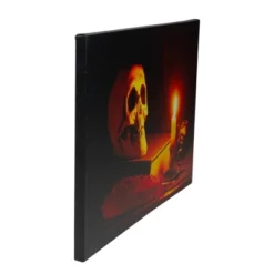 Northlight 15.75" Halloween Prelit LED Antique Candle And Skull Canvas Wall Art - Black/Orange -Halloween Home Decoration GUEST 923d8330 442d 49eb b4a3 2203c2d0b95f