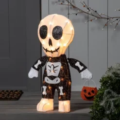 Light Up Skeleton Trick-or-Treater Halloween Novelty Sculpture Light - Hyde & EEK! Boutique™