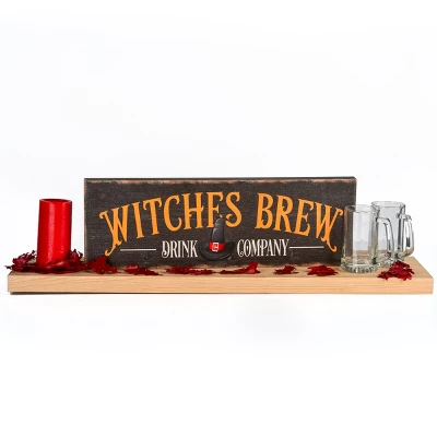 National Tree Company 24" Halloween "Witches Brew" Wood Wall Sign 3 National Tree Company 24" Halloween "Witches Brew" Wood Wall Sign - Image 3