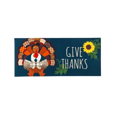 Evergreen Indoor Outdoor Doormat Bundle Set Of 5 - Frame And 4 Welcome Seasonal Inserts Santa Ho Ho Ho Halloween Thanksgiving 4 Evergreen Indoor Outdoor Doormat Bundle Set Of 5 - Frame And 4 Welcome Seasonal Inserts Santa Ho Ho Ho Halloween Thanksgiving - Image 4