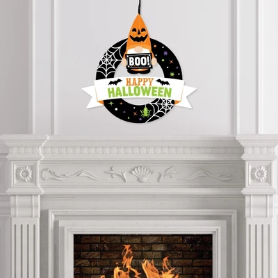 Big Dot Of Happiness Halloween Gnomes - Outdoor Spooky Fall Party Decor - Front Door Wreath 2 Big Dot Of Happiness Halloween Gnomes - Outdoor Spooky Fall Party Decor - Front Door Wreath - Image 2