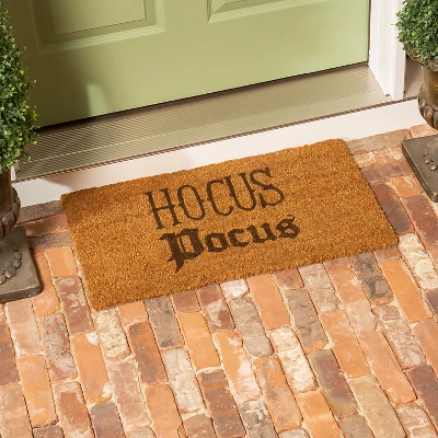 Evergreen 16 X 28 Halloween Greeting Coir Mat, Hocus Pocus For Indoor And Outdoor Decor 3 Evergreen 16 X 28 Halloween Greeting Coir Mat, Hocus Pocus For Indoor And Outdoor Decor - Image 3