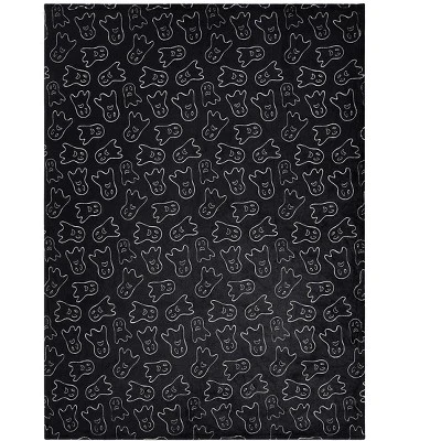 Kate Aurora Scary Halloween Ghosts Black & White Oversized Accent Throw Blanket - 50 In. X 70 In. 2 Kate Aurora Scary Halloween Ghosts Black & White Oversized Accent Throw Blanket - 50 In. X 70 In. - Image 2
