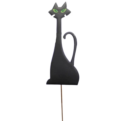 Halloween Tall Black Cat - One Yard Stake 36 Inches - Free Standing Or Stake - F22017 - Metal - Black 1 Halloween Tall Black Cat - One Yard Stake 36 Inches - Free Standing Or Stake - F22017 - Metal - Black