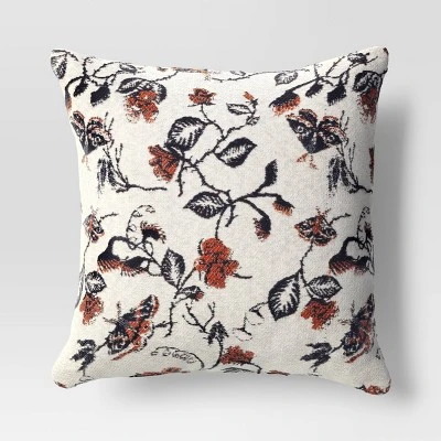 Halloween Botanical Woven Cotton Square Halloween Throw Pillow - Threshold™ 4 Halloween Botanical Woven Cotton Square Halloween Throw Pillow - Threshold™ - Image 4