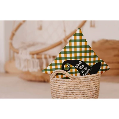 16"x16" Halloween Witch Way To The Candy Square Throw Pillow - E By Design 2 16"x16" Halloween Witch Way To The Candy Square Throw Pillow - E By Design - Image 2