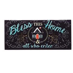 Evergreen Indoor Outdoor Doormat Bundle Set Of 5 - Frame And 4 Welcome Seasonal Inserts Halloween Christmas Thanksgiving Bless This Home -Halloween Home Decoration GUEST c4aedcd1 19c7 4c56 b1b8 8f6ab6ea316a