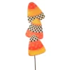 Halloween Elegant Candy Corn Stake - One Yard Stake 46 Inches - Glittered - F22036 - Metal - Orange