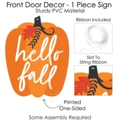 Big Dot Of Happiness Fall Pumpkin - Hanging Porch Halloween Or Thanksgiving Party Outdoor Decorations - Front Door Decor - 1 Piece Sign -Halloween Home Decoration GUEST df8b243b b396 4ecd b966 621c1724db4e