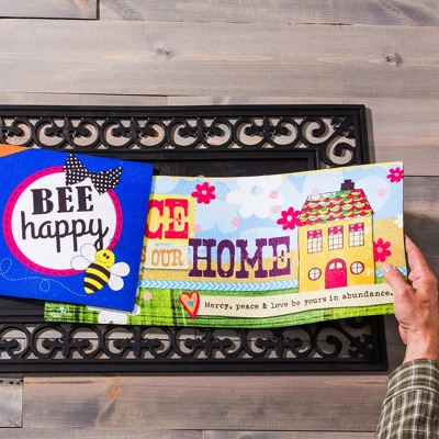 Evergreen Indoor Outdoor Doormat Bundle Set Of 5 - Frame And 4 Welcome Seasonal Inserts Halloween Pumpkin Gnome Gather Harvest Thanksgiving 6 Evergreen Indoor Outdoor Doormat Bundle Set Of 5 - Frame And 4 Welcome Seasonal Inserts Halloween Pumpkin Gnome Gather Harvest Thanksgiving - Image 6