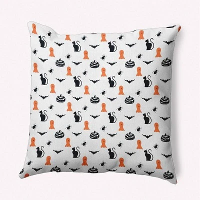 16"x16" Halloween Critters Square Throw Pillow - E By Design 9 16"x16" Halloween Critters Square Throw Pillow - E By Design - Image 9