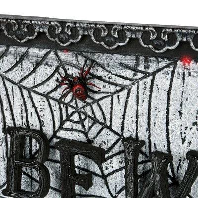 National Tree Company 18" Animated Halloween Door Sign, Sound Activated 2 National Tree Company 18" Animated Halloween Door Sign, Sound Activated - Image 2