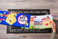 Evergreen Indoor Outdoor Doormat Bundle Set Of 5 - Frame And 4 Welcome Seasonal Inserts Winter Cardinal Halloween Thanksgiving Christmas -Halloween Home Decoration GUEST f0f33bb2 b1fb 4ef9 88ac 6e6bc3e967ba